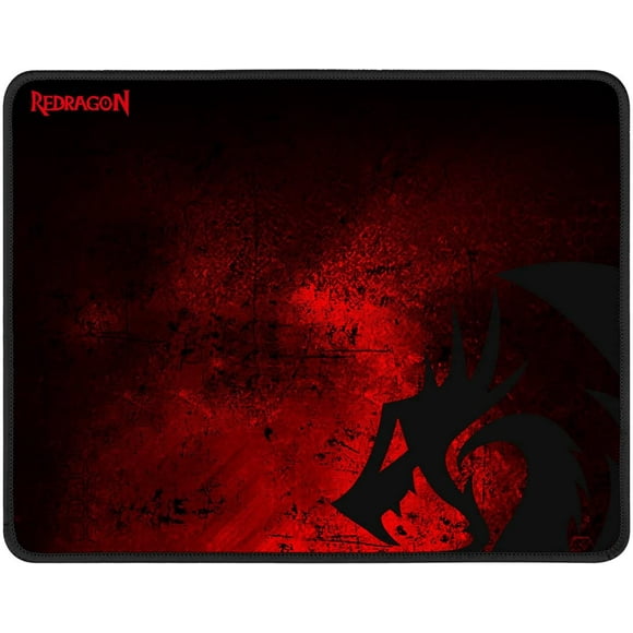 Stitched edges, waterproof, black and red dragon design, pixel perfect accuracy optimized for all computer mouse sensitivity and sensors (13x10.2x0.1 inch XXL)
