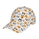 thumbnail image 1 of Fotbe Dog Faces Gorro Clásico de Béisbol, Gorra Ajustable con Broche Snapback, Gorro de Exterior de Algodón Suave, 1 of 6