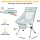 thumbnail image 4 of Silla de Camping Plegable KingCamp Gris Respaldo Alto Apoyo 330lbs, 4 of 5
