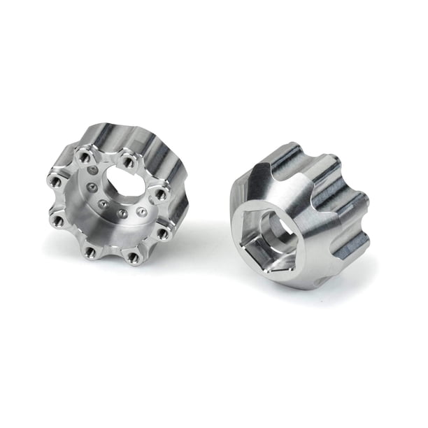 Pro-line Racing Adaptadores hexagonales de aluminio compensados de 8x32 a 17 mm 1/2 PRO635300 Piezas opcionales para automóviles/camiones eléctricos