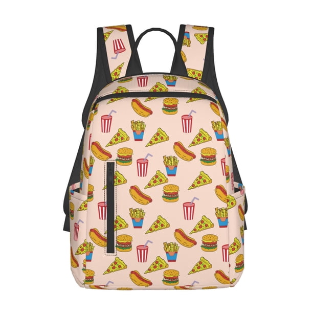 Easygdp Hamburger Pizza Coke para Easygdp Yak - Mochila Casual Ligera y Resistente para Viaje y Senderismo para Hombres y Mujeres