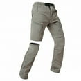 thumbnail image 2 of GrmtClth Womens Hiking Pants Convertible Waterproof Rip Cargo Pants Lightweight Zip-Off Tacticalpants Baggy Casual Work Pants with Zipper Pockets Khaki M, 2 of 4