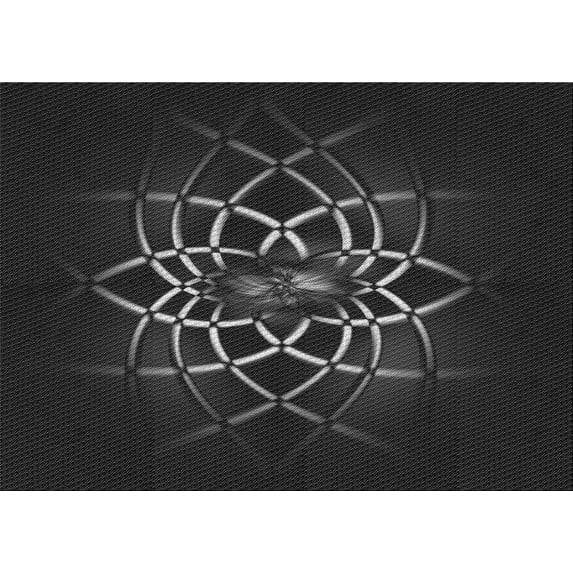 Ahgly Company Machine Washable Indoor Rectangle Transitional Midnight Gray Area Rugs, 7' x 9'