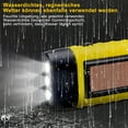 thumbnail image 4 of 2 Pack Hand Crank Flashlight, 2 Pack Solar Powered LED Flashlight, Hand Crank Flashlight, Rechargeable LED Waterproof Survival Dynamo Torch for Outdoor Sports Yellow, 4 of 5