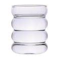 thumbnail image 1 of Rongfmy 2X Coffee Juice Drinking Glasses Glass Cup Milk Water Mug Cups Gift Transparent, 1 of 9