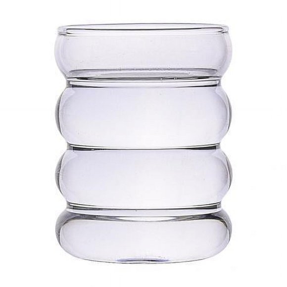 Rongfmy 2X Coffee Juice Drinking Glasses Glass Cup Milk Water Mug Cups Gift Transparent