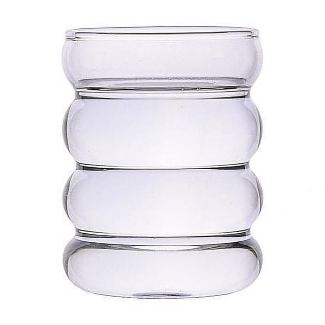 Rongfmy 2X Coffee Juice Drinking Glasses Glass Cup Milk Water Mug Cups Gift Transparent