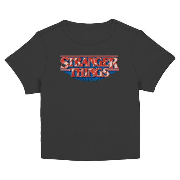 Netflix Juniors' Stranger Things Glossy Style Classic Logo T Shirt