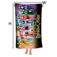 thumbnail image 2 of Rainbow High Microfiber Beach Towel for Kids - Thin and Large (30.7x63 inches ) Absorbent, quick dry, sand free, lightweight, blanket, girls, boys - For Sports, Pool, Picnic, Camping, Travel, Swim, 2 of 6