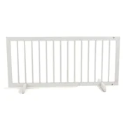 Cardinal Gates Wood Step Over Pet Gate - White