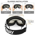 thumbnail image 3 of Findway Ski Goggles Over Glass, 100% UV Protection OTG Snow/Snowboard Goggles for Women, Men & Youth, Adult, 3 of 6