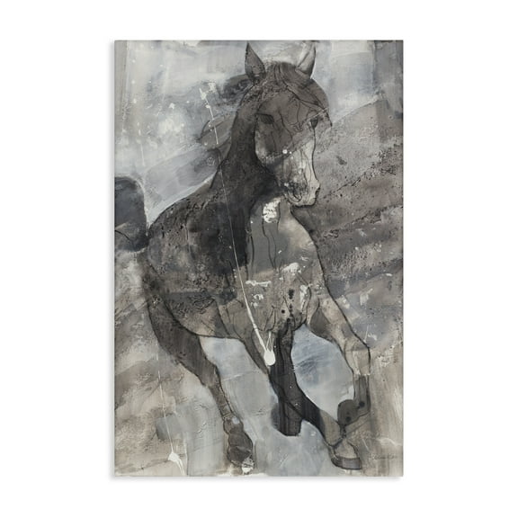 Stupell Industries Free Spirit Stallion Animals & Insects Painting Gallery Wrapped Canvas Art Print Wall Art, 16 x 24