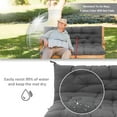 thumbnail image 3 of Outdoor Swing Cushions 60”, Porch Swing Cushions Thicken 4", Anti-Fading Patio Swing Chair Pads, Waterproof Bench Cushions, Swing Chair Cushion for Outdoor Canopy Swing Glider, 3 of 7