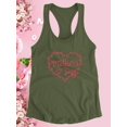 thumbnail image 3 of Mothers Day Pink Garland Racerback Tank Women -Image by Shutterstock, Female x-Small, 3 of 4
