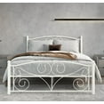 thumbnail image 2 of Metal Bed Frame with Vintage Headboard and Footboard, Unique Flower Heavy Duty and Quick Assembly, Sturdy Premium Steel Slat Support, No Box Spring Needed, 2 of 6