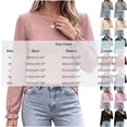 thumbnail image 5 of Cilsoka Womens Long Sleeve Shirts Fall 2026 Crew Neck Dressy Casual Blouses Eyelet Tunic Tops Fashion Outfits Clothes, 5 of 5