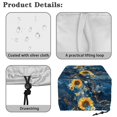 thumbnail image 7 of Xixirimido Butterfly Sunflower Daisy Marble Print Toaster Cover Toaster Oven Cover with Drawstring Toaster Appliance Dust Proof Cover for Kitchen Small Appliance Kitchen Accessories, for 2 Slice, 7 of 7
