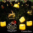 thumbnail image 4 of CANDLE IDEA 48 PCS LED Flameless Flickering Tea Lights Votive Candle Battery Operated/Electric Flicker LED Tealight Bulk Fake Candles for Hallow, 4 of 5