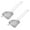 Silver, variant on MRLESS Stainless Steel Strainers for Cooking and Frying (2pcs)