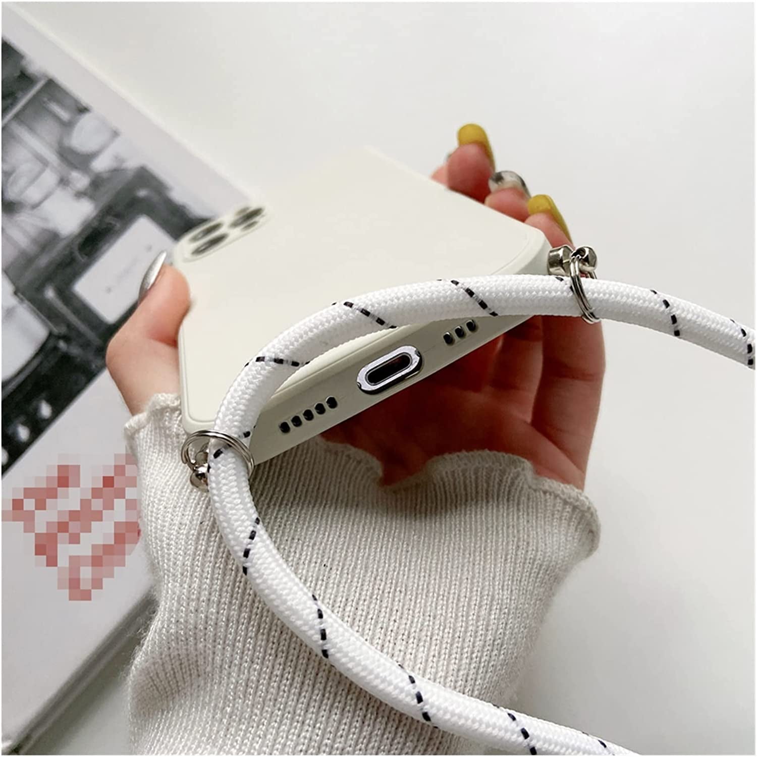 Slot Case for iPhone 11 12 13 PRO Max Se X Xr Xs Max 7 8 Plus Crossbody  Strap Phone Bag Cover Holder4.8 - China Phone Case and Silicone Liquid Phone  Case