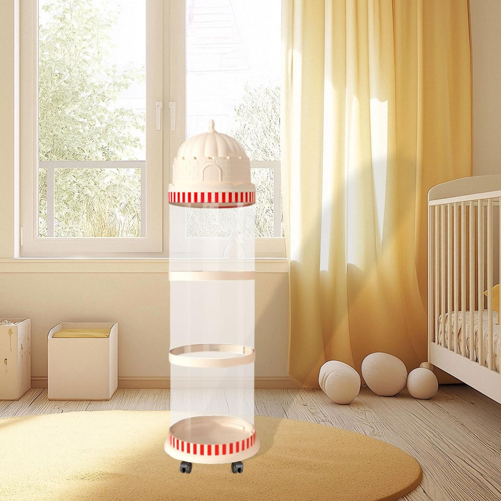 Stuffed Animal Cage Plush Toy Organizer Vertical Holder Space Saving PP Durable Material for Nursery Playroom Kids Room