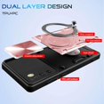 thumbnail image 2 of A03s Case, for Samsung Galaxy A03s Phone Case Metal Stand Ring Holder,Camera Lens Protector for Galaxy A03S,Slim Full Protection Shockproof Cases Cover for Women Men (Rose Gold), 2 of 14