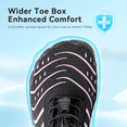 thumbnail image 4 of Stepedia Barefoot Water Shoes Women Wide Toe Box Barefoot Shoes for Exercise Hiking Boating Swimming, Black Pink, 4 of 7