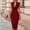 Wine, variant on QUNYINEY Red Wedding Guest Dresses for Women Party Elegant Midi Sleeveless Dresses Formal Bodycon Slim Fit Dresses
