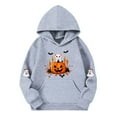 thumbnail image 4 of YUNAFFT Chandail à Capuchon pour Enfants 5-15 Ans avec Poche Manches Raglan Molleton Japonais Décontracté Halloween Automne Hiver Multicolore, 4 of 4