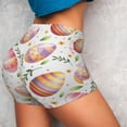 thumbnail image 4 of Picia colorful easter eggs Printed Workout Shorts for Women Seamless Scrunch Butt Lifting High Waisted Yoga Gym Booty Running Moisture-wicking Short Pants-X-Large, 4 of 8