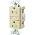 thumbnail image 3 of Cooper TRVGF15V Ivory Tamper Resistant GFCI Duplex Receptacle 15A 125V, 3 of 4
