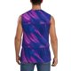 thumbnail image 4 of Balery Neon Gradient Blue Camisetas sin mangas para hombre, absorbe la humedad y protege contra el mal olor.-Medium, 4 of 7