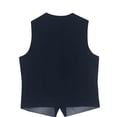 thumbnail image 5 of safuny Men's sleeveless jacket Coat Casual Slim Sleeveless Button Jacket Outdoor Solid Travel sleeveless jacket s Outwear with Zip Pockets Blue XXL, 5 of 5