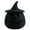 A, variant on Black Woven Pumpkin Basket with Witch Hat Cover Lid, 11" Halloween Jack-O-Lantern Woven Container, Handcrafted Rattan Pumpkin Tabletop Centerpiece for Home Office Halloween Party Table