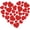 2 Red Heart, variant on GYGYL 32Pcs Independence Day Iron on Patches, 4th of July Patriotic Appliques with American Flag Design, Patriotic Embroidered Patch for Clothing, Hats, Bags, Dress, Jacket