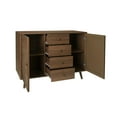 thumbnail image 4 of Large Storage Space Sideboard, 2 Door 4 Drawer Cabinet, Entryway Console Table Coffee Bar Cupboard for Living Room and Hallway, 4 of 5