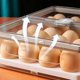 thumbnail image 4 of Fridge Egg Storage Box, Plastic Fridge Storage Egg Box 24 Egg Basket, Fridge Egg Storage Container With Dust Cover And Handle (gray) Banmo, 4 of 5