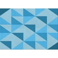 thumbnail image 1 of Ahgly Company Indoor Rectangle Patterned Butterfly Blue Area Rugs, 2' x 3', 1 of 6