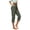 Green, variant on Women's Summer Casual High Waist Straight Leg Cropped Pants Elastic Loose Beach