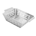 thumbnail image 4 of Colaxi Vegetables Grill Basket Stainless Steel Porous Design Rust Resistant Curved Handles Versatile for Family Gatherings Accessory Size S, 4 of 8