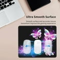 thumbnail image 3 of Beautiful Pink Purple Butterflies Mouse Pad for Women Girls for Desk, 12 x 10 Inch Waterproof Non-Slip Rubber Base Gaming Mouse Pads for Computers Laptop Office Decoration, 3 of 6