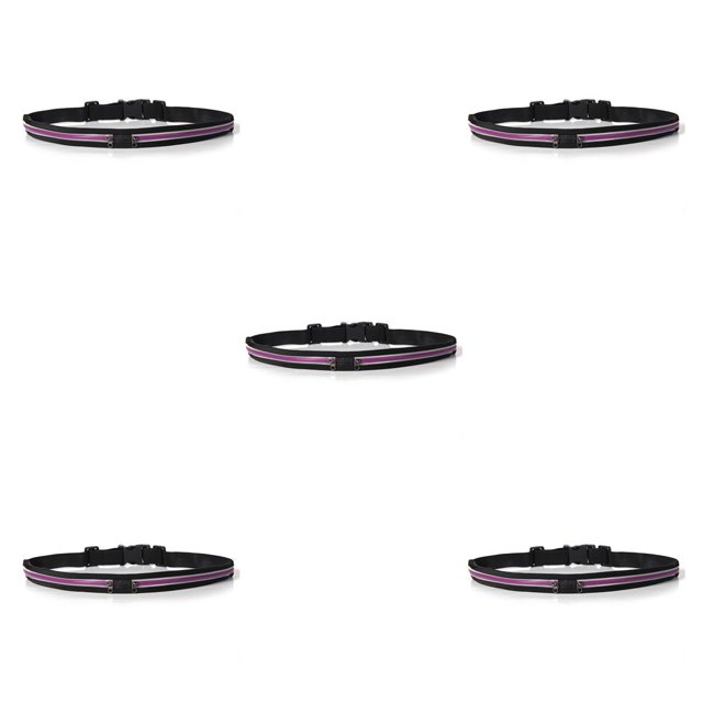 Sonducket Riñonera deportiva de nailon, cinturón para adolescentes, paquete con cremallera, viaje, senderismo, entrenamiento, ejercicio, Violeta 5Conjunto