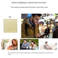thumbnail image 3 of Smart Light Switch 1 Gang Wifi Smart Touch Wall Switch Voice/App Sharing Switch Gold, 3 of 9