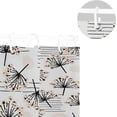 thumbnail image 5 of Plain Dandelion Shower Curtain Bathroom Decorative Shower Curtain Waterproof Washable Reinforced Grommets, 72x72 Inch, 5 of 5