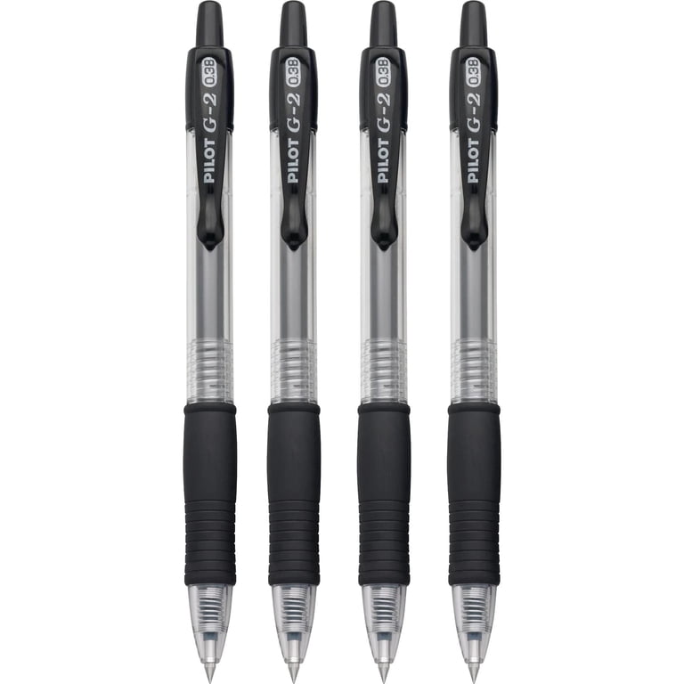 Pilot G2 Premium Gel Pens, Ultra Fine Point 0.38mm, Black, 4-Pack photo 7