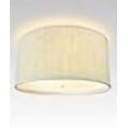 thumbnail image 2 of Moderne Flush Mount Conversion Kit 14" w Textured Oatmeal Hardback Drum Lampshade, 2 of 4