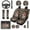 Wolf Hunting Camo, variant on Binienty Eagle American Flag Car Seat Covers Full Set 14 Pack with Vehicle Steering Wheel Cover Automotive Armrest Cushion Pad Seat Headrest Covers Auto Seat Belt Pads Interior Accessories Set