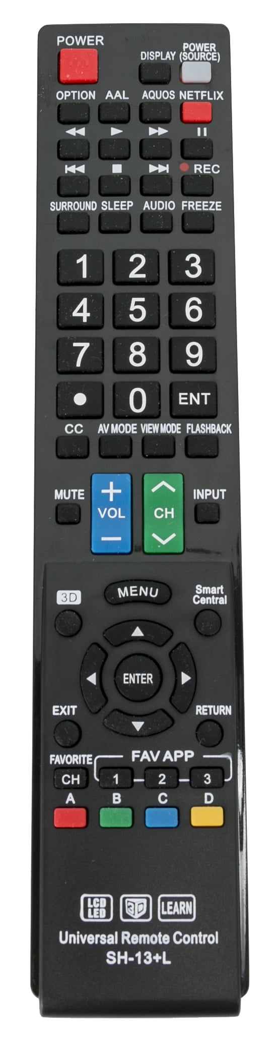 New SH13+L universal Replace Remote Control fit for all Sharp TV Sub