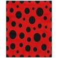 thumbnail image 3 of Juego de ropa de cama ABPHQTO 3 piezas Funda de edredón de puntos de mariquita roja con 2 fundas de almohada, 3 of 4