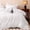 White, variant on Sleep Zone Washed Striped Jacquard Duvet Cover Set Twin/Twin XL, 2 Pieces Soft Bedding Set, White